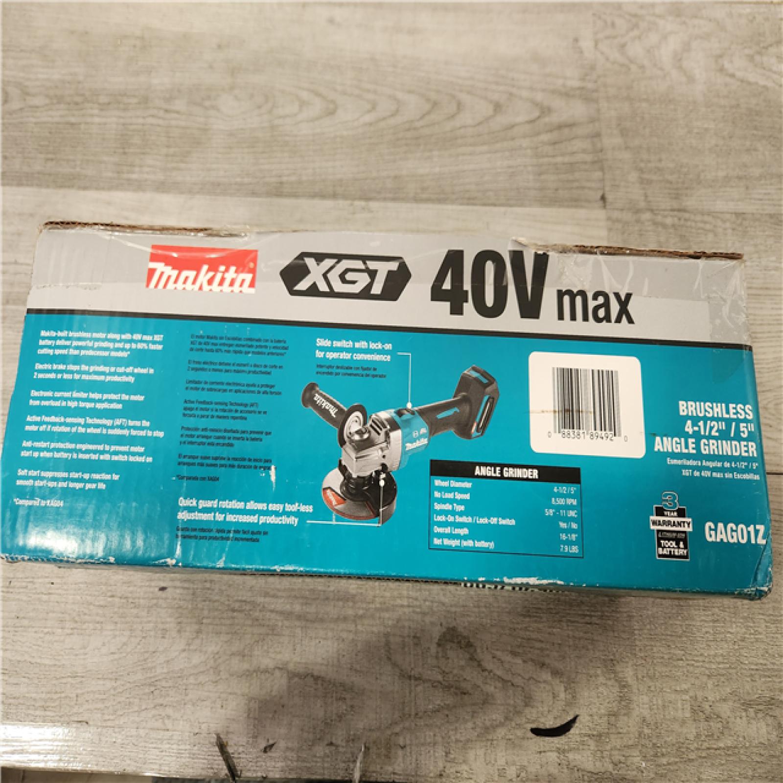 Phoenix Location Makita 40V Max XGT Brushless Cordless 4-1/2/5 in. Angle Grinder with Electric Brake (Tool Only)