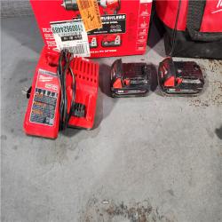 HOUSTON LOCATION - AS-IS M18 18V Lithium-Ion Brushless Cordless Compact Drill/Impact Combo Kit (2-Tool) W/(2) 2.0 Ah Batteries, Charger & Bag