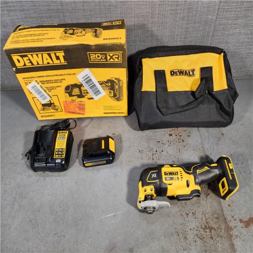 HOUSTON LOCATION - AS-IS (APPEARS LIKE NEW) DEWALT 20V MAX XR Cordless Brushless 3-Speed Oscillating Multi Tool with (1) 20V 1.5Ah Battery and Charger