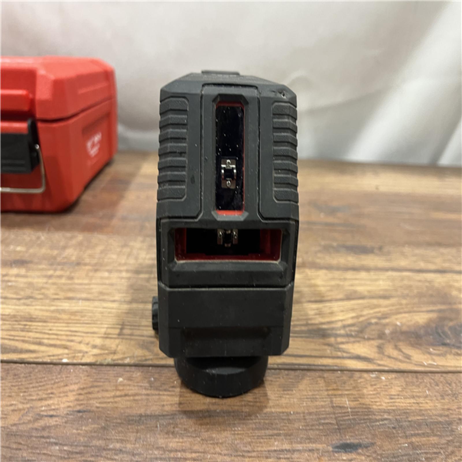 AS-IS MILWAUKEE 100 Ft. REDLITHIUM Lithium-Ion USB Green Rechargeable Cross Line Laser Level with Charger