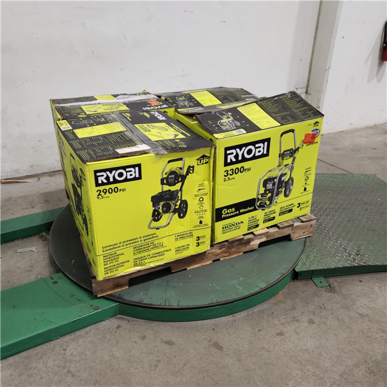 DALLAS LOCATION - AS-IS RYOBI GAS PRESSURE WASHER PALLET  ( LOT OF 4)