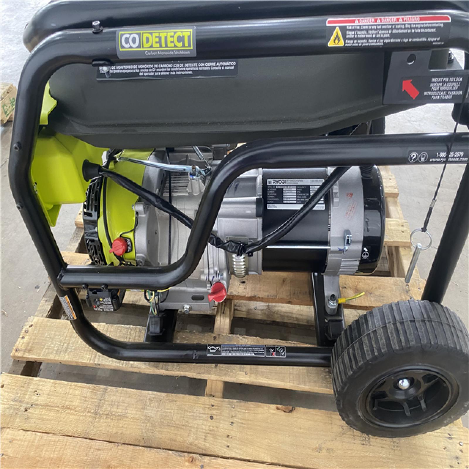 Houston Location - AS-IS Ryobi Easy Start 6,500 Running Watts 8,125 Starting Watts Generator