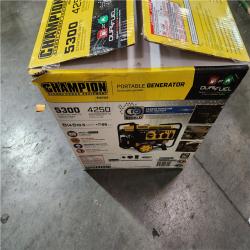 California AS-IS Champion Power Equipment 4250-Watt Recoil Start Duel Fuel Generator