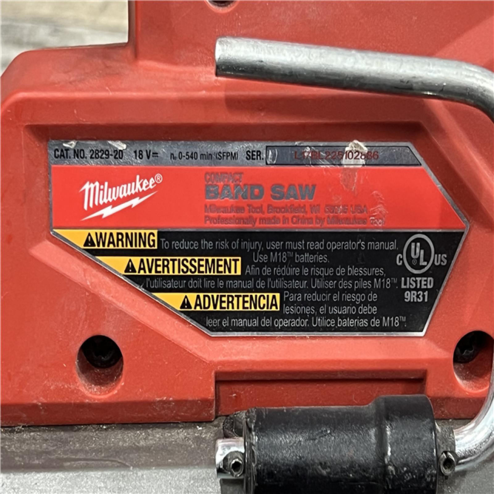 AS-IS Milwaukee M18 FUEL Compact Band Saw