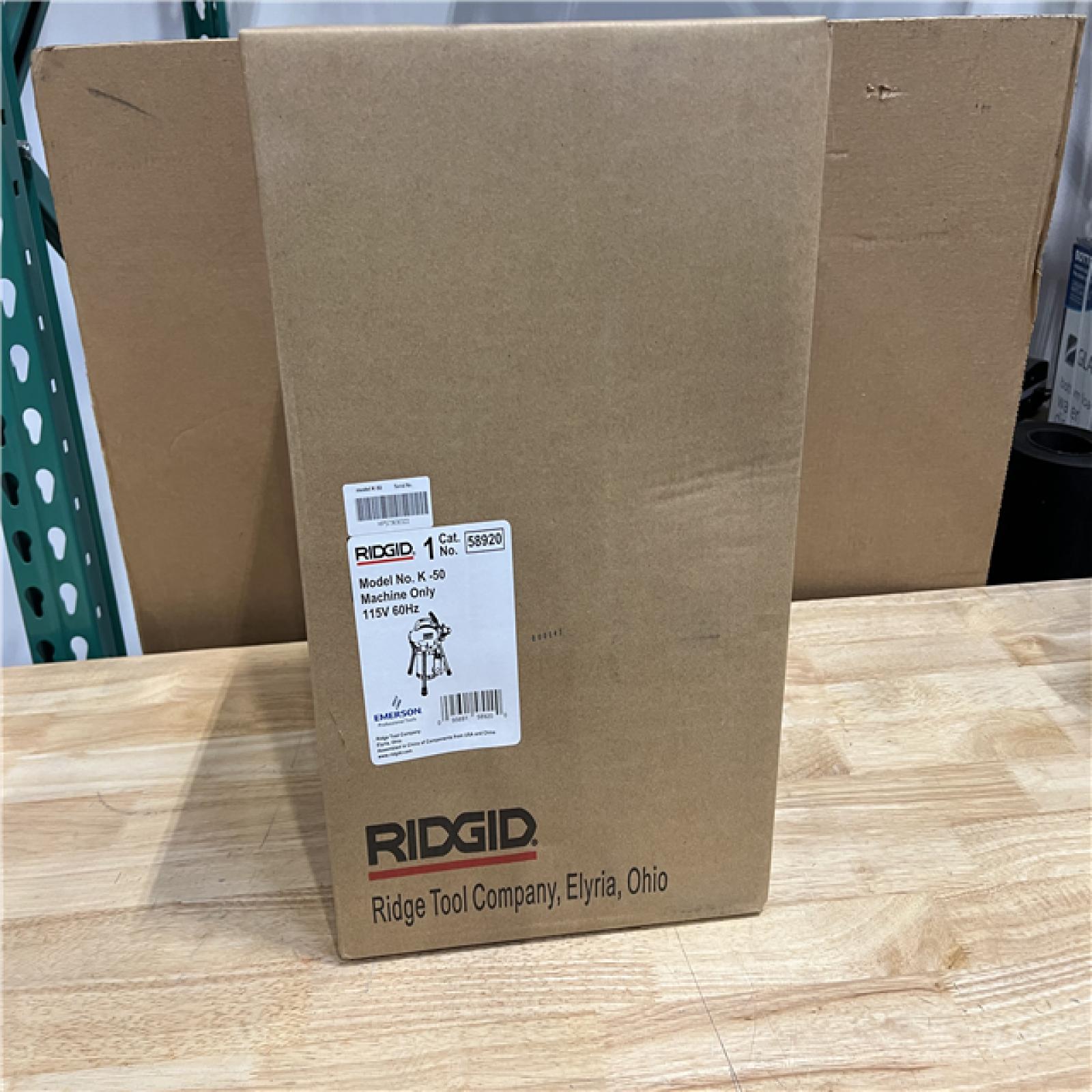 NEW! - RIDGID 115-Volt K-50 Sectional Drain Cleaner Machine for 1-1/4 in. to 4 in. Drain Lines