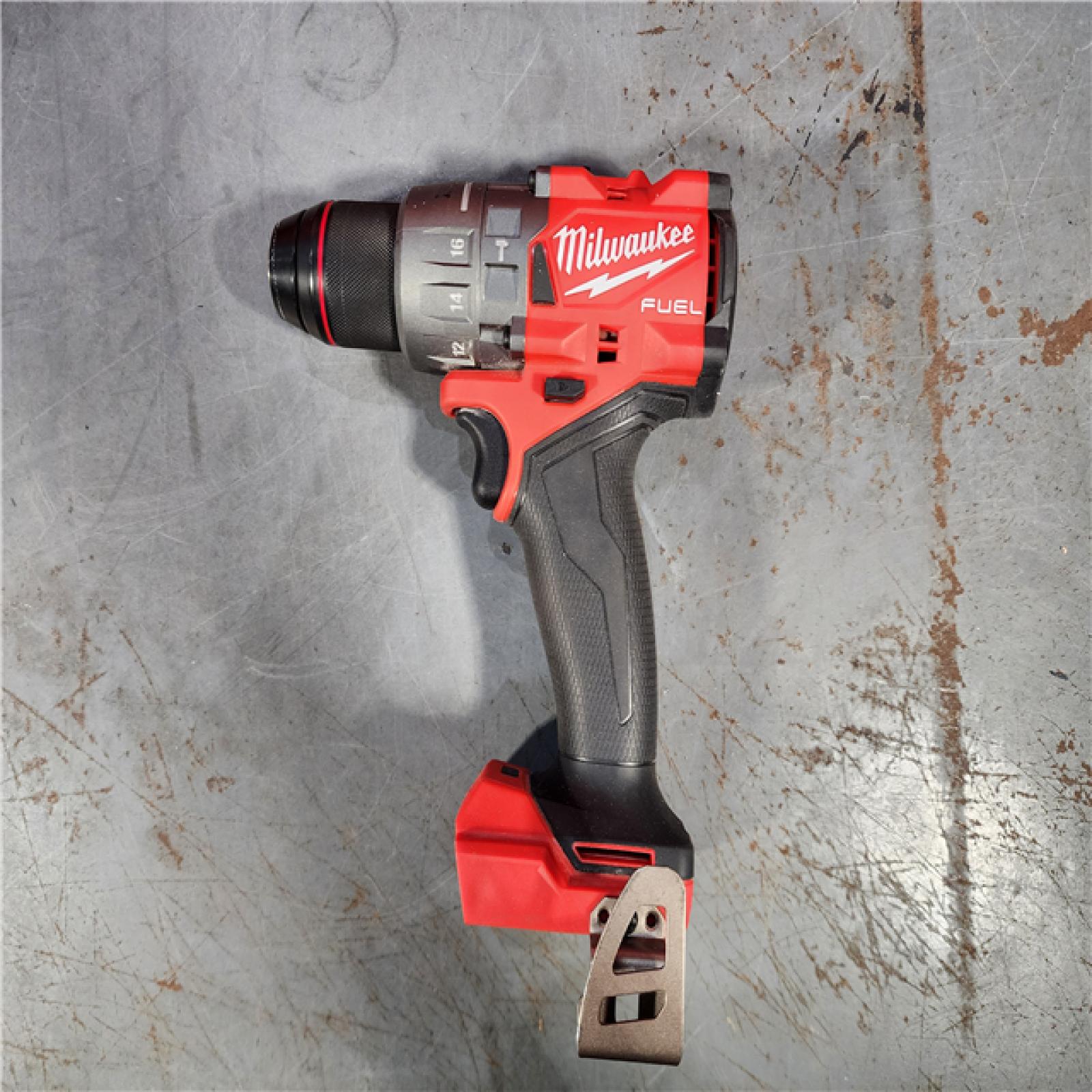 HOUSTON LOCATION - AS-IS Milwaukee 2904-22 Hammer Drill Driver Kit with Batteries  Charger & Tool Case  Red