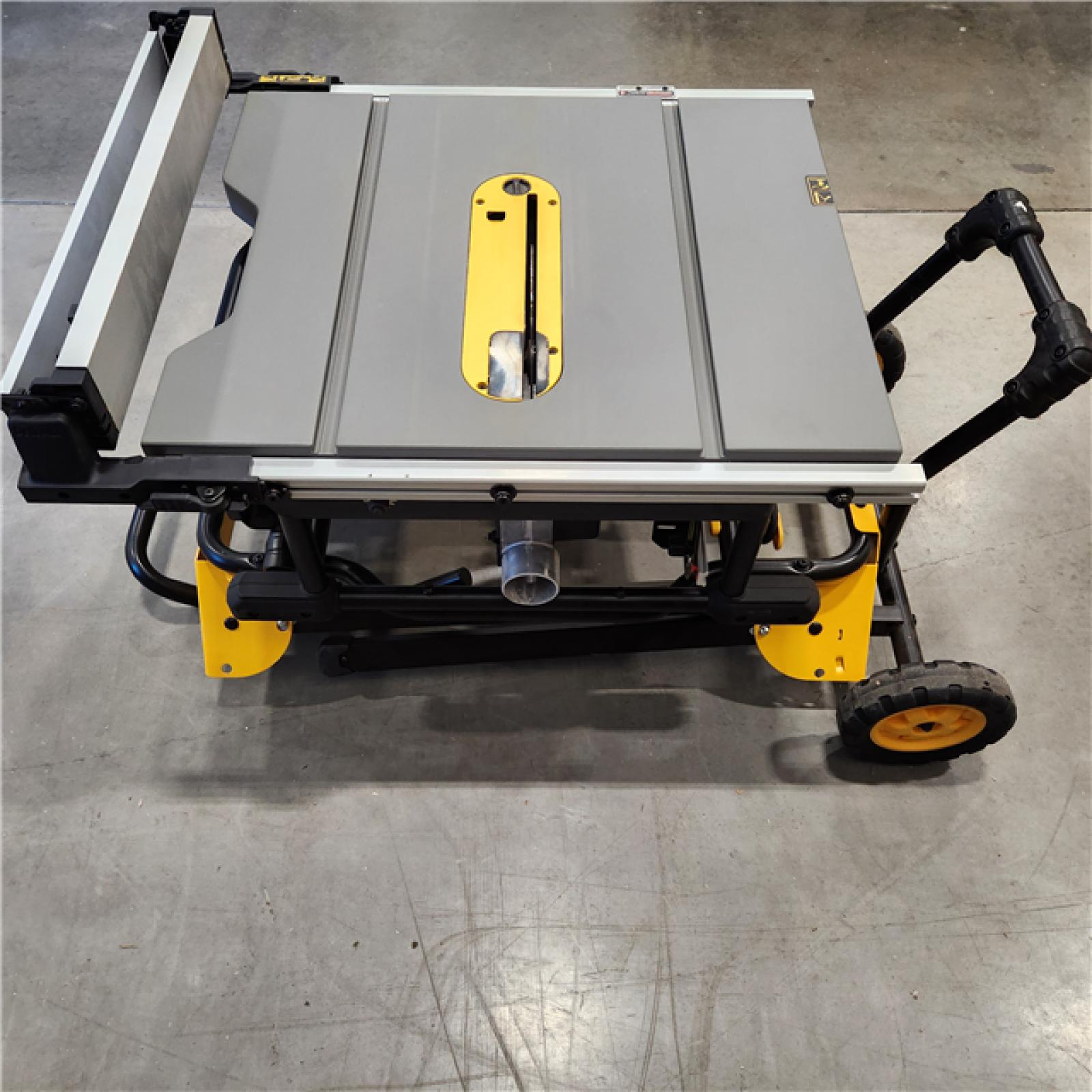 AS-IS DEWALT 15 Amp Corded 10 in. Job Site Table Saw with Rolling Stand