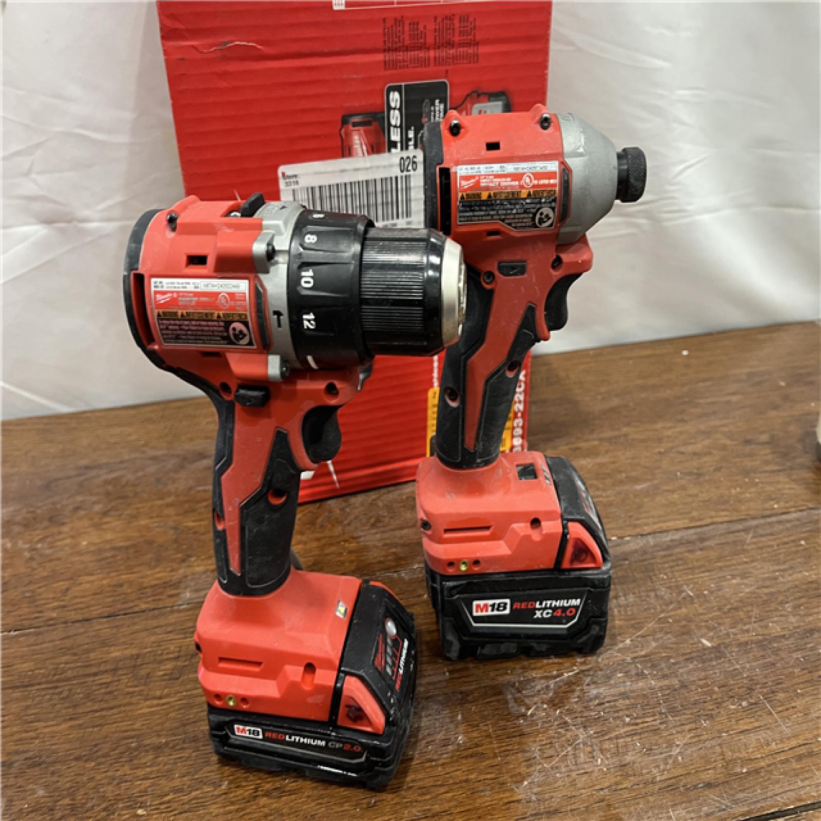 AS-ISMilwaukee M18 Compact Brushless 2-Tool Combo Kit