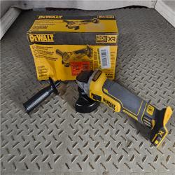 HOUSTON LOCATION - AS-IS (APPEARS LIKE NEW) DeWalt DCG405B 20V Max XR 4.5-Inch Slide Switch Small Angle Grinder (Tool Only)