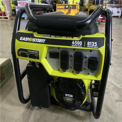 Houston Location AS-IS - Ryobi 6,500 Running Watt 8,125 Starting Watt Gas Powered Generator (Qty. 2)