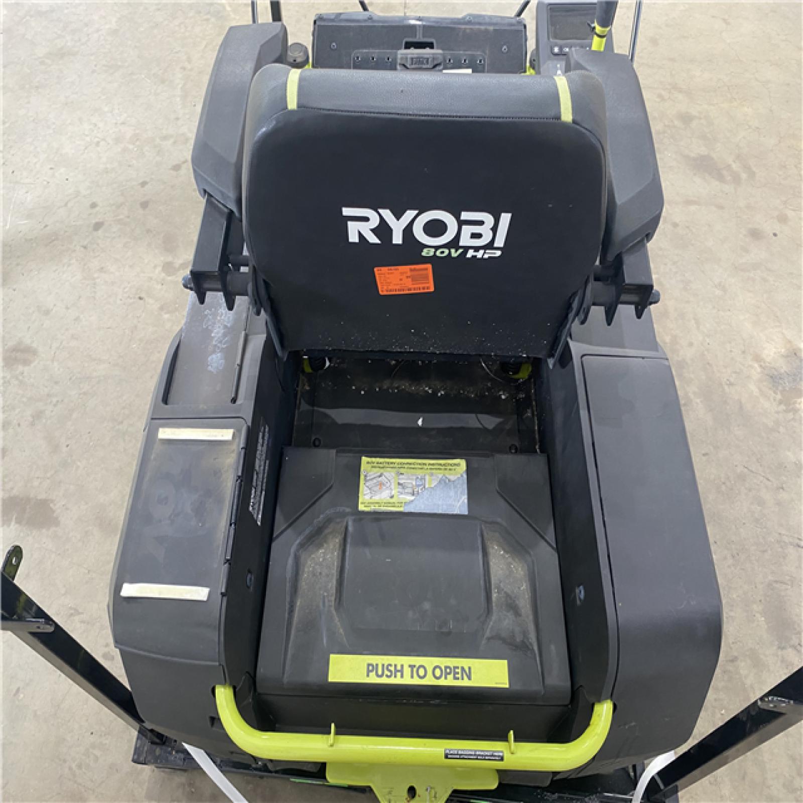 Houston Location - AS-IS Ryobi 80V Brushless Electric Zero Turn Riding Mower