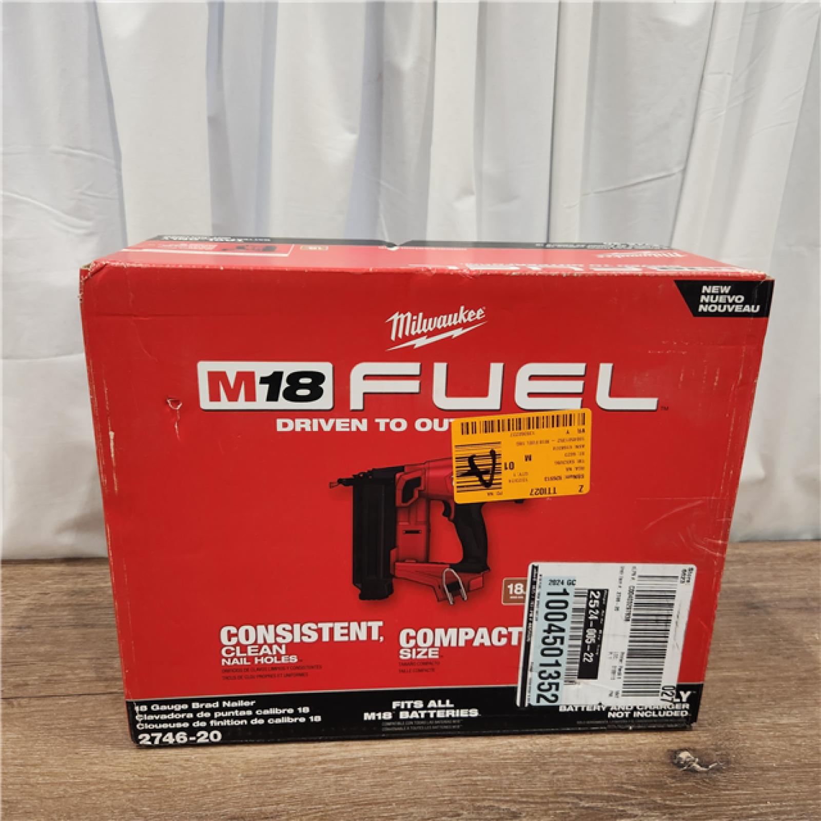 AS-IS Milwaukee M18 FUEL 18 Gauge Brad Nailer