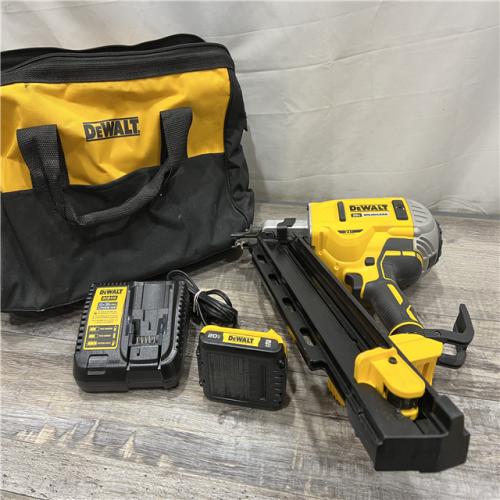 AS-IS DeWalt 20V MAX Collated Cordless Framing Nailer Tool Kit with Rafter Hook