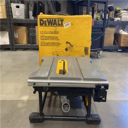 AS-IS DEWALT 15 Amp Corded 8-1/4 in. Compact Portable Jobsite Tablesaw (Stand Not Included)