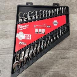 Phoenix Location NEW Milwaukee Combination Metric Wrench Mechanics Tool Set (15-Piece)