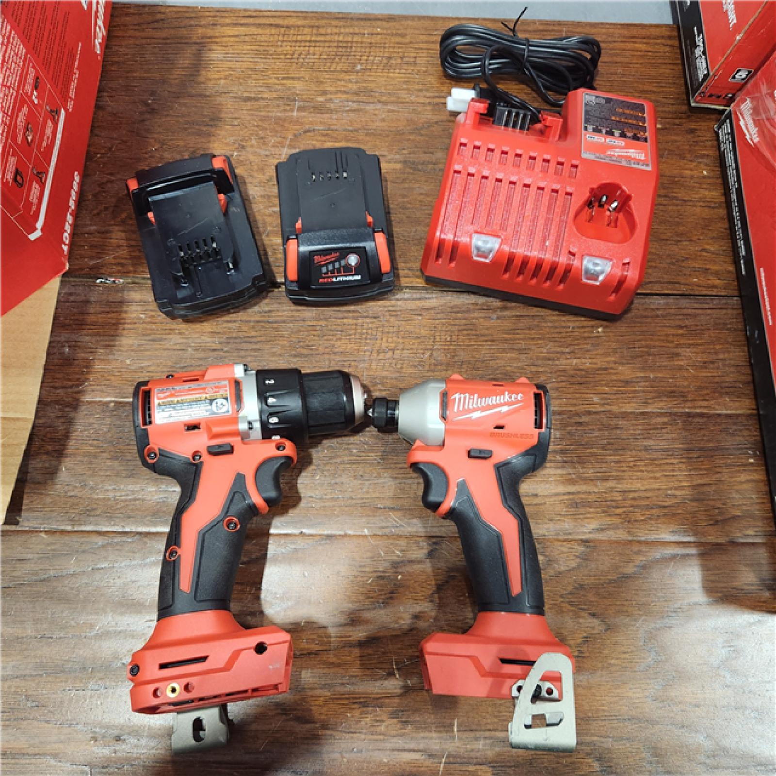 AS-IS Milwaukee M18 Compact Brushless 2-Tool Combo Kit