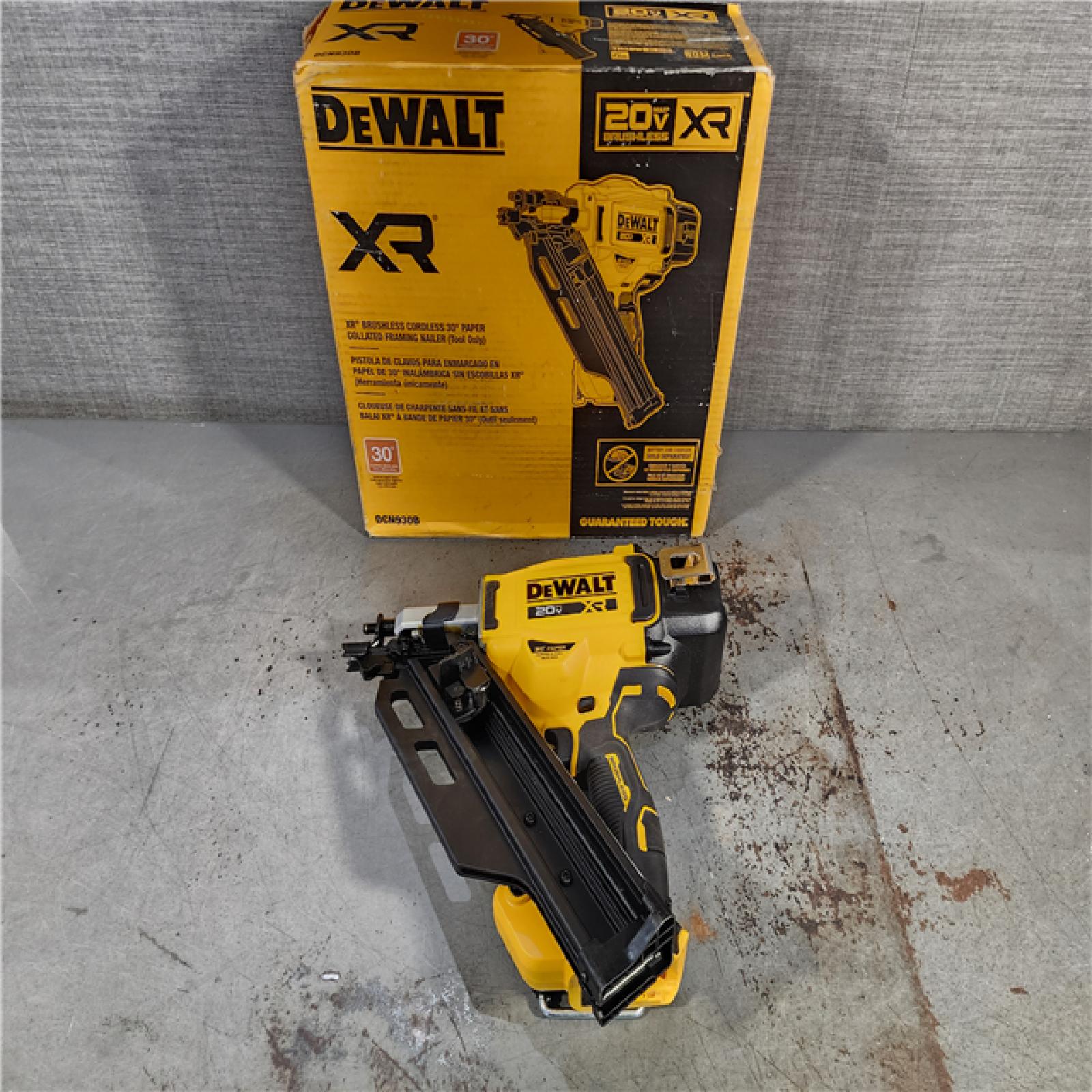 HOUSTON LOCATION - AS-IS DEWALT 20-Volt 30Â° Cordless Framing Nailer (Tool-Only)