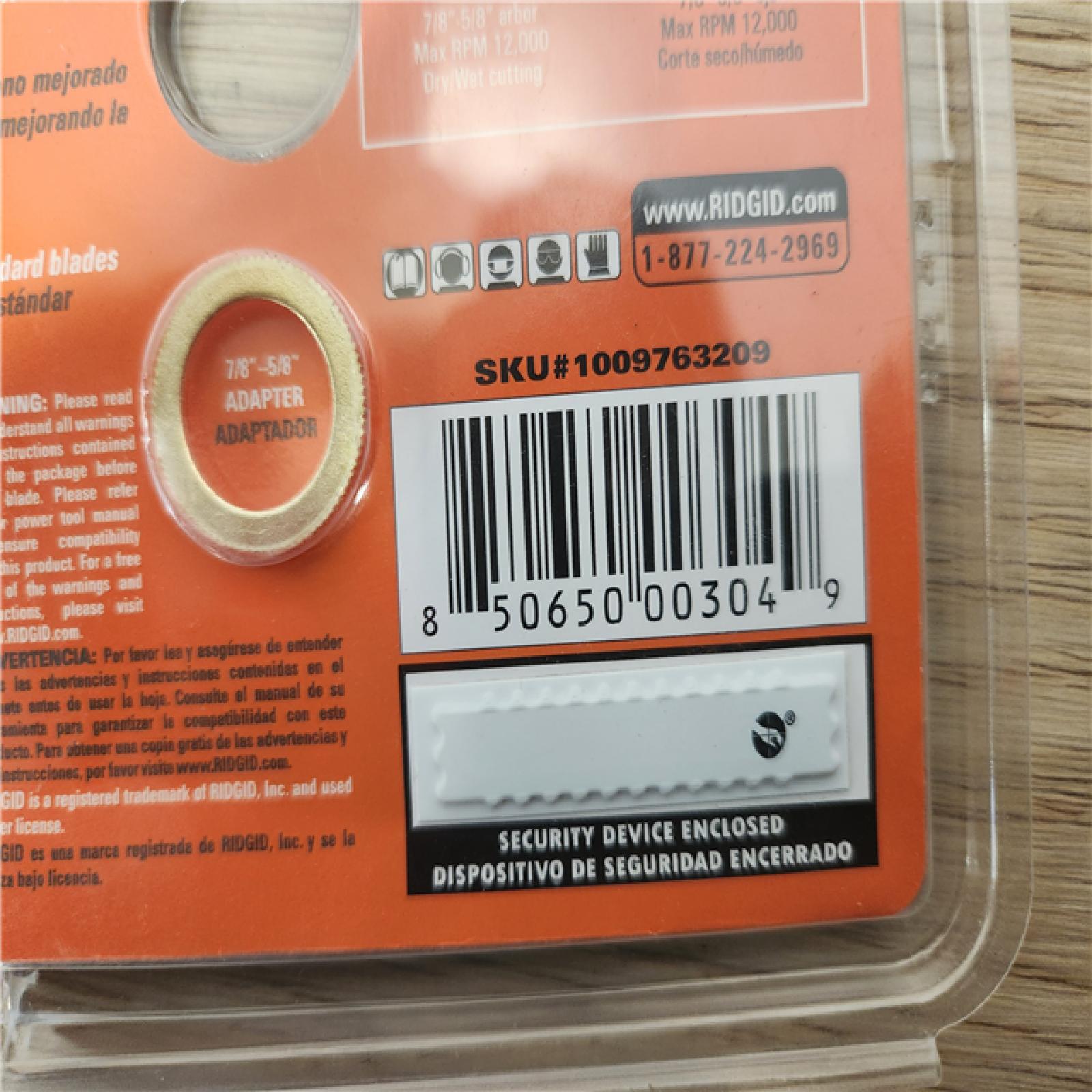 Phoenix Location NEW Sealed Ridgid 4-1/2 Diamond Multipurpose Grinding Wheel(5 Packs)