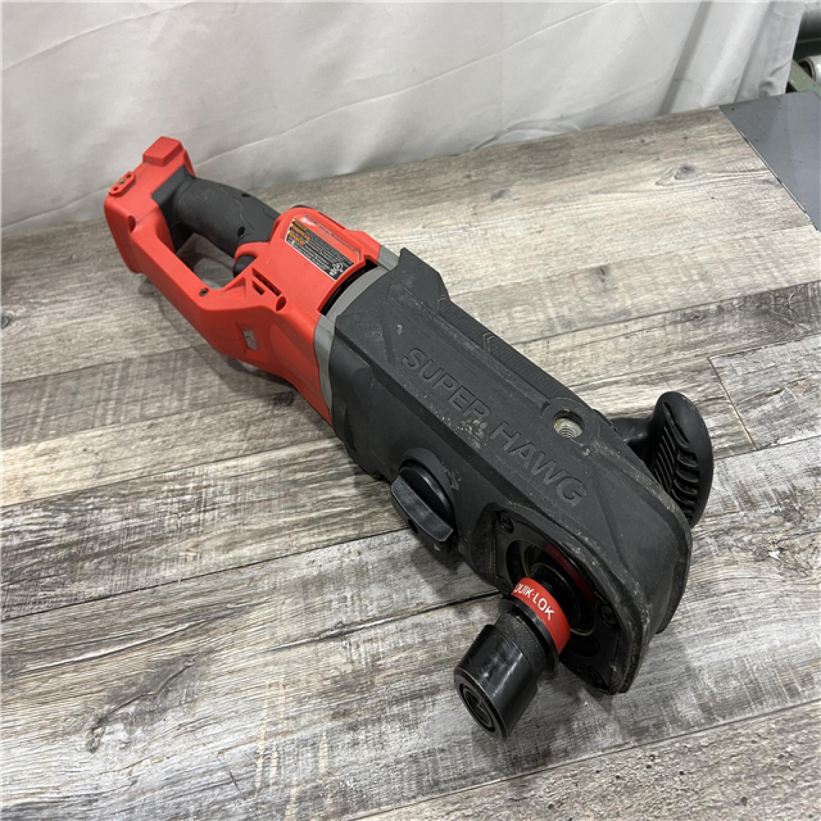 AS-IS Milwaukee M18 FUEL Brushless Cordless SUPER HAWG 7/16 in. Right Angle Drill (Tool-Only)