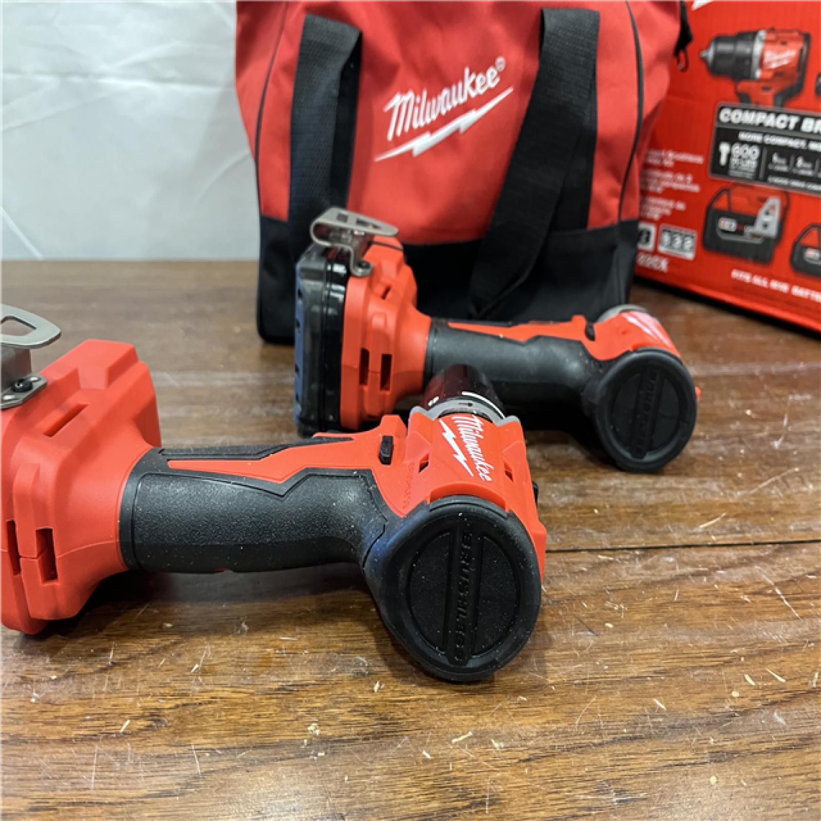 M18 18-Volt Lithium-Ion Brushless Cordless Compact Hammer Drill/Impact Combo Kit (2-Tool) with (2) Batteries, Bag