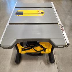 AS-IS DEWALT 15 Amp Corded 8-1/4 in. Compact Portable Jobsite Table Saw