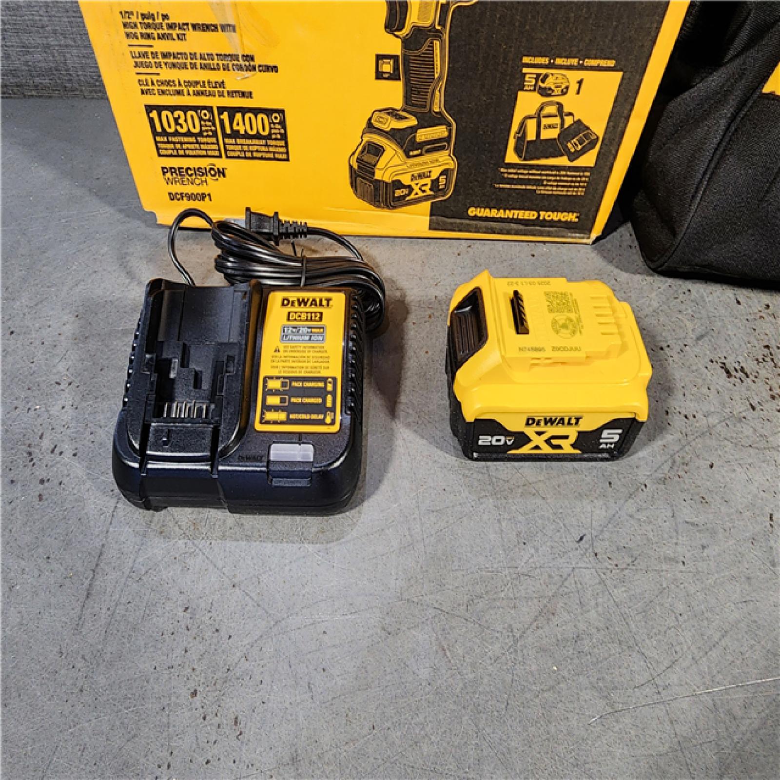 HOUSTON LOCATION - AS-IS (APPEARS LIKE NEW) DEWALT 20V MAX* XR 1/2  High Torque Impact Wrench with Hog Ring Anvil