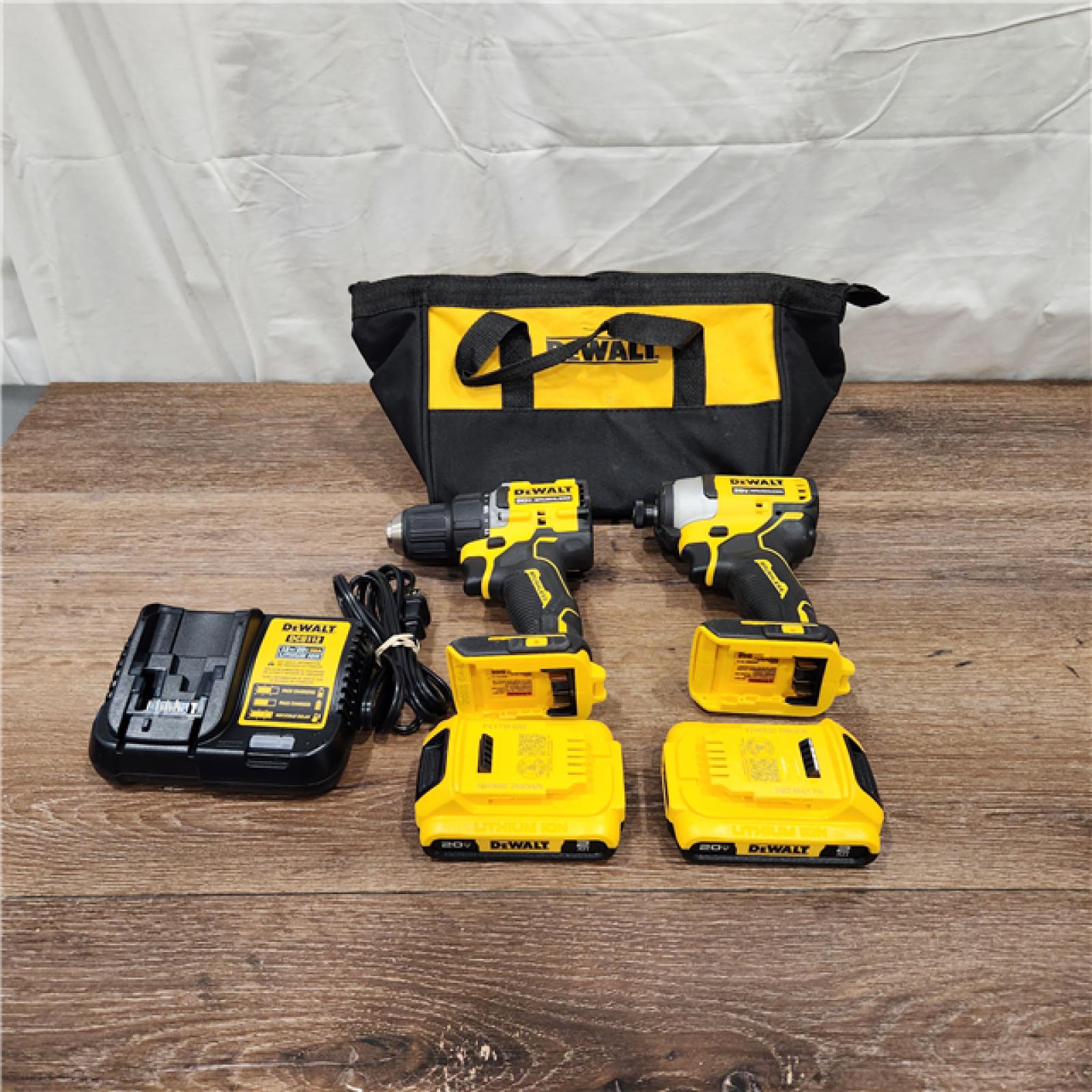 AS-IS DeWalt ATOMIC 20-Volt MAX Lithium-Ion Brushless Cordless (2-Tool) Combo Kit