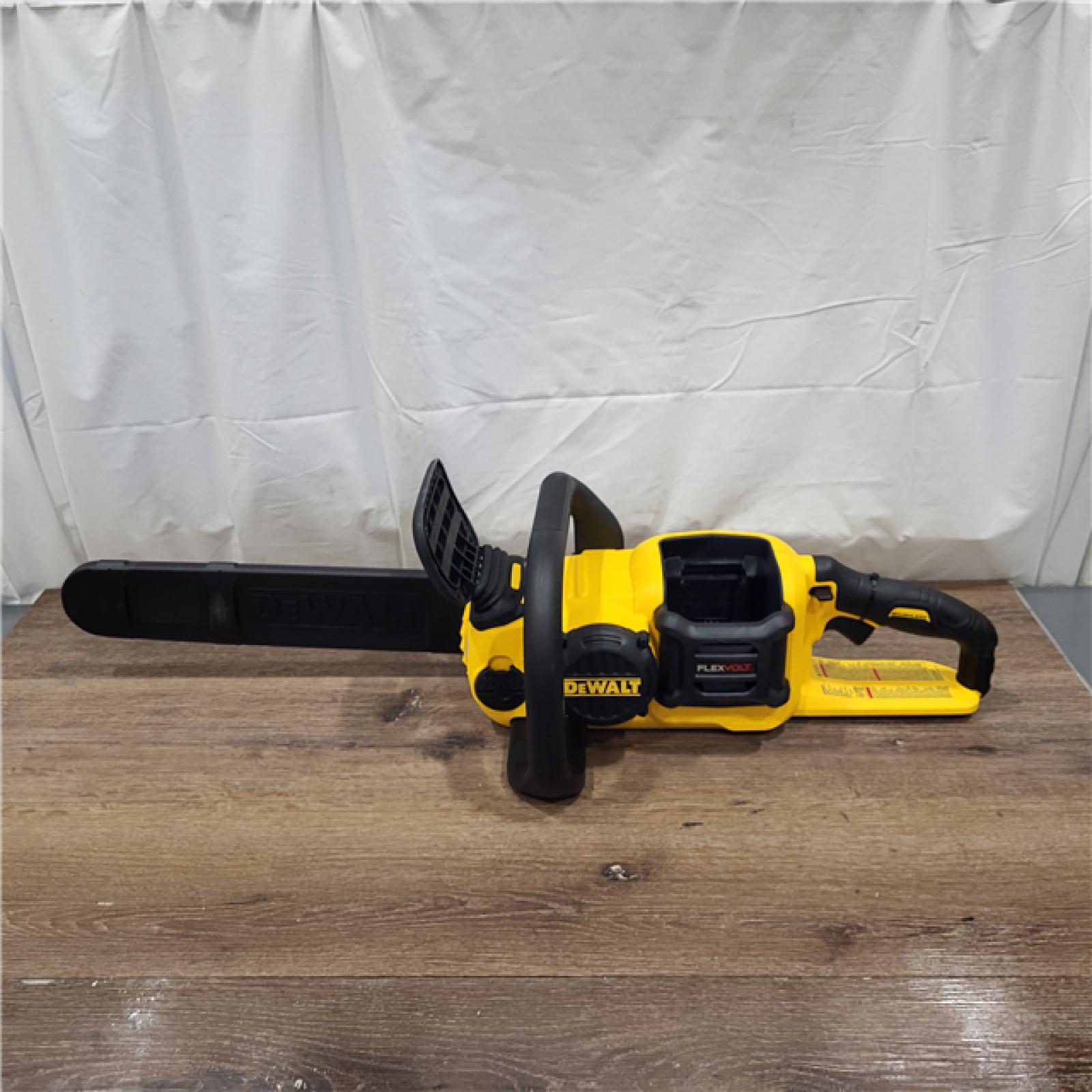 LIKE NEW! DeWalt FLEXVOLT 60V MAX Lithium-Ion Brushless Cordless 16in. Chainsaw Kit