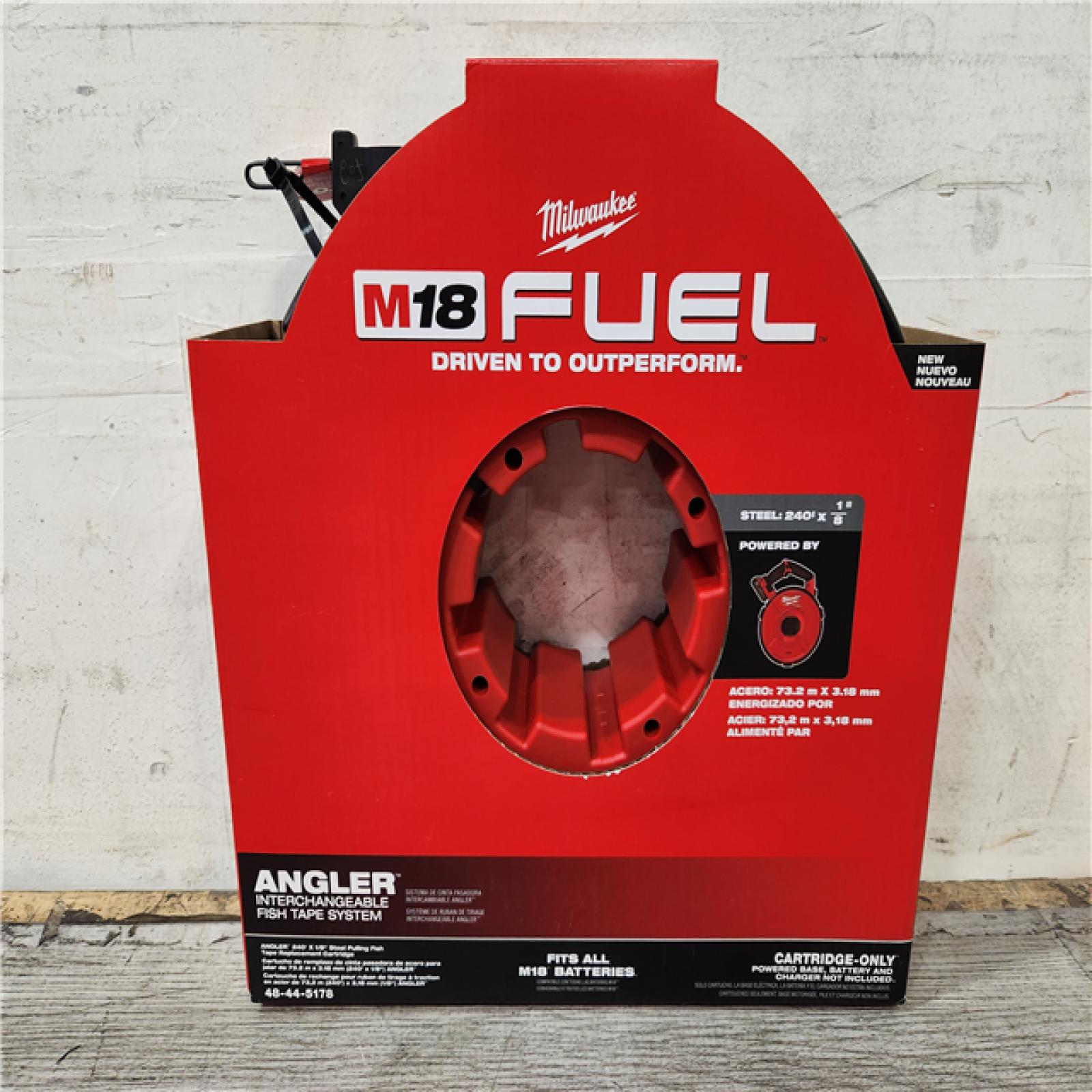 Phoenix Location Sealed Milwaukee M18 Fuel Angler 120 ft. x 1/8 in. Steel Pulling Fish Tape Drum