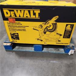 DALLAS LOCATION - AS-IS DEWALT 12 Double Bevel Sliding Compound Miter Saw