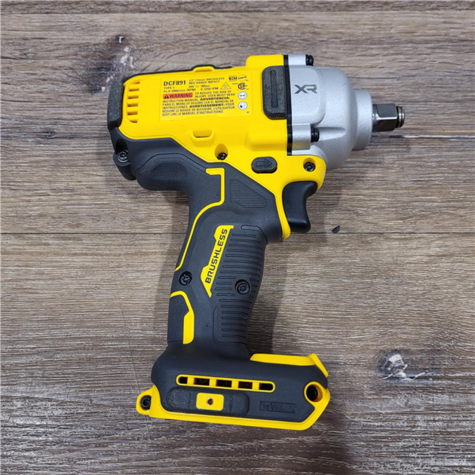 AS-IS DEWALT 20-Volt MAX XR Cordless 1/2 in. Impact Wrench (Tool-Only) (DCF891B)