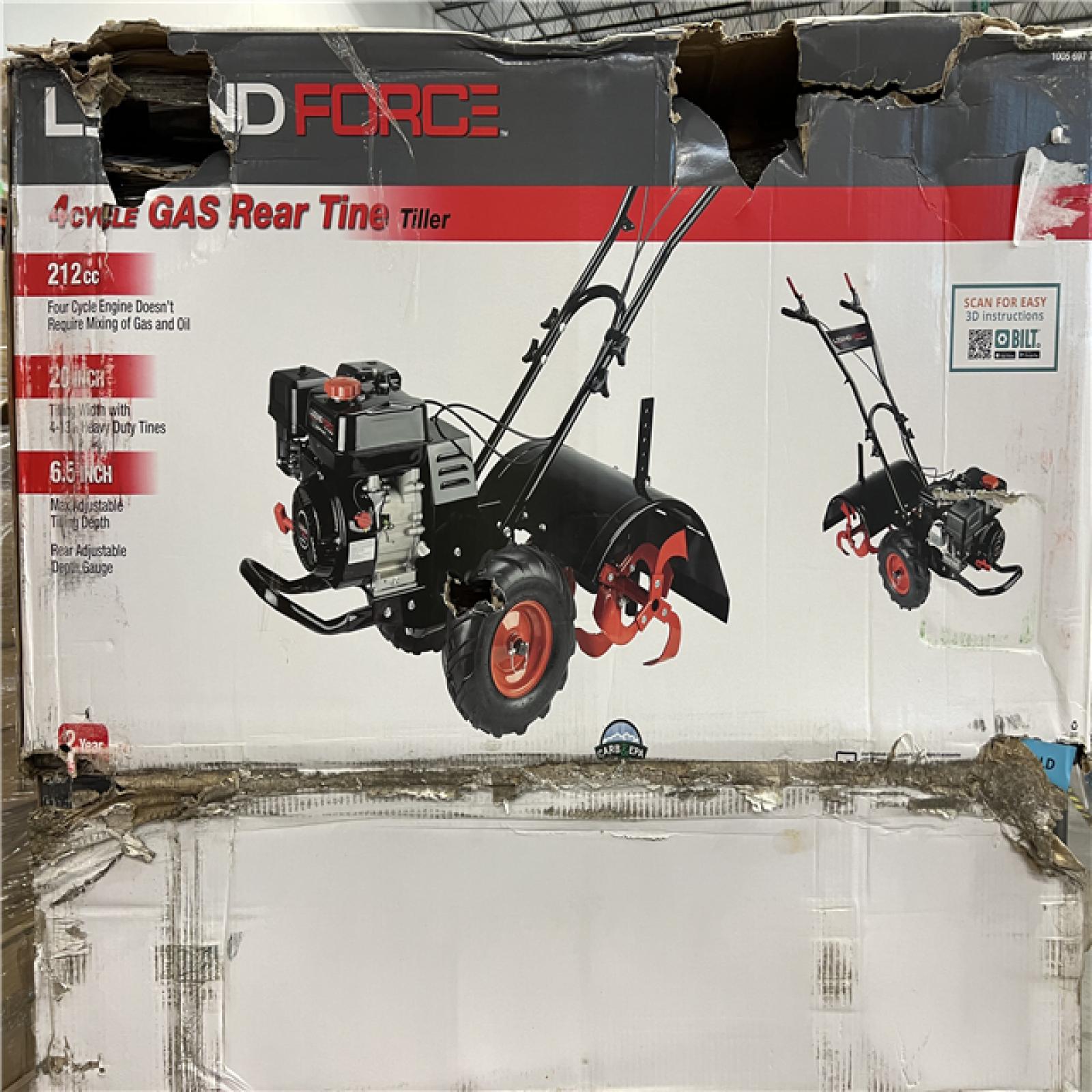 DALLAS LOCATION - Legend Force 20 212 cc Gas Rear Tine Garden Tiller