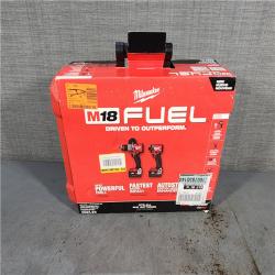 HOUSTON LOCATION - AS-IS (APPEARS LIKE NEW) Milwaukee M18 FUEL 18V Lithium-Ion Brushless Cordless Hammer Drill and Impact Driver Combo Kit (2-Tool) with 2 Batteries