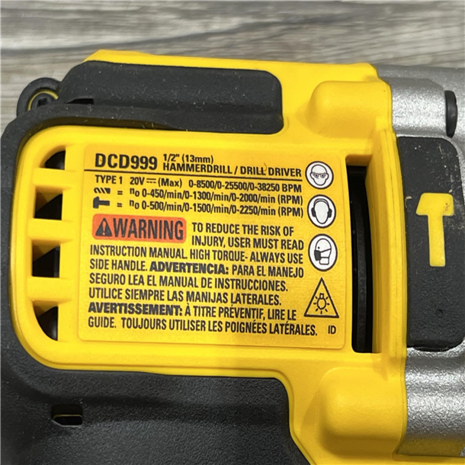 AS-IS Dewalt FLEXVOLT 20 Volt 1/2 in. Brushless Cordless Hammer Drill/Driver Kit (Battery & Charger)