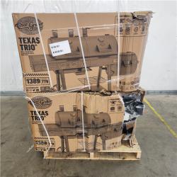 Houston Location - AS-IS Char-Griller Texas Trio Gas Charcoal & Smoker Grill (4 units)