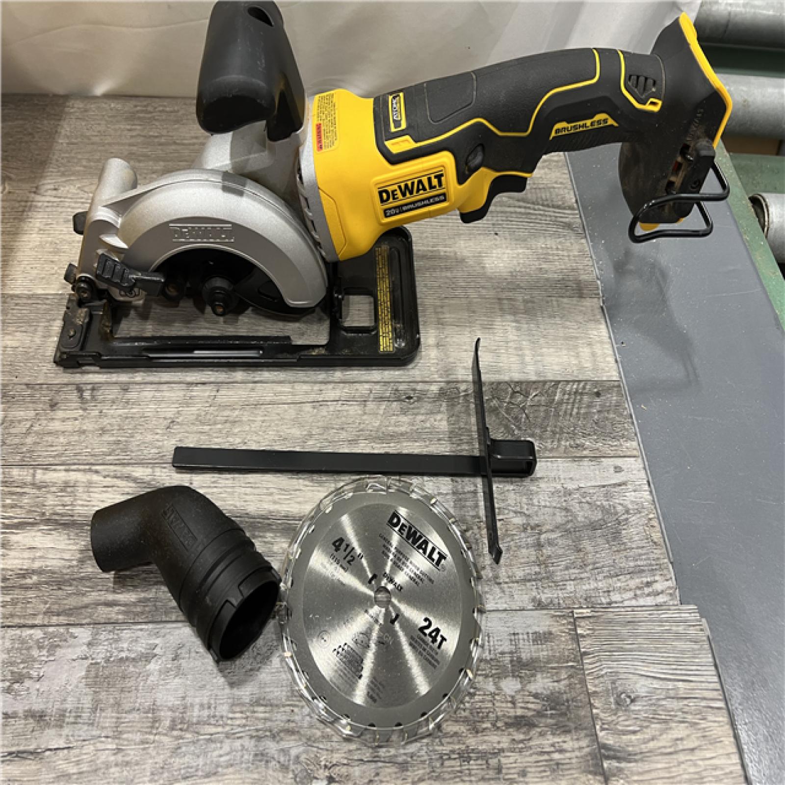 AS-IS DEWALT ATOMIC 20V MAX Cordless Brushless 4-1/2 in. Circular Saw (Tool Only)