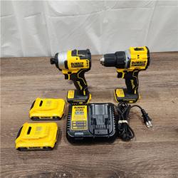 AS-IS ATOMIC 20-Volt MAX Lithium-Ion Cordless Combo Kit (2-Tool) with (2) 2.0Ah Batteries, Charger and Bag