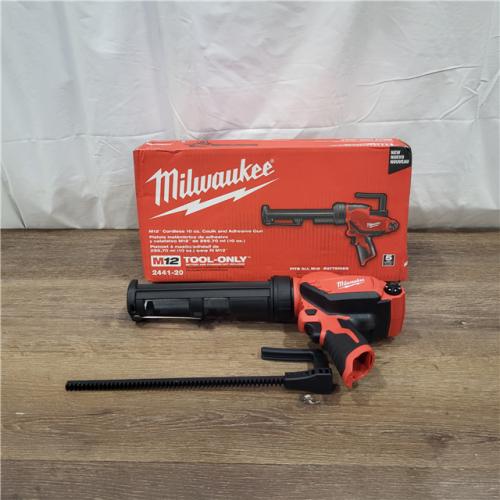 AS-IS Milwaukee 2441-20 M12 12V Cordless 10oz Caulk and  (Tool Only)