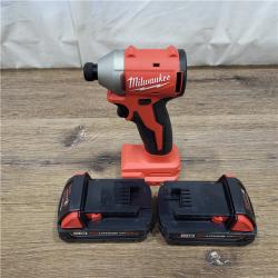 AS-IS Milwaukee M18 Compact Brushless 1/4  Hex Impact Driver Kit