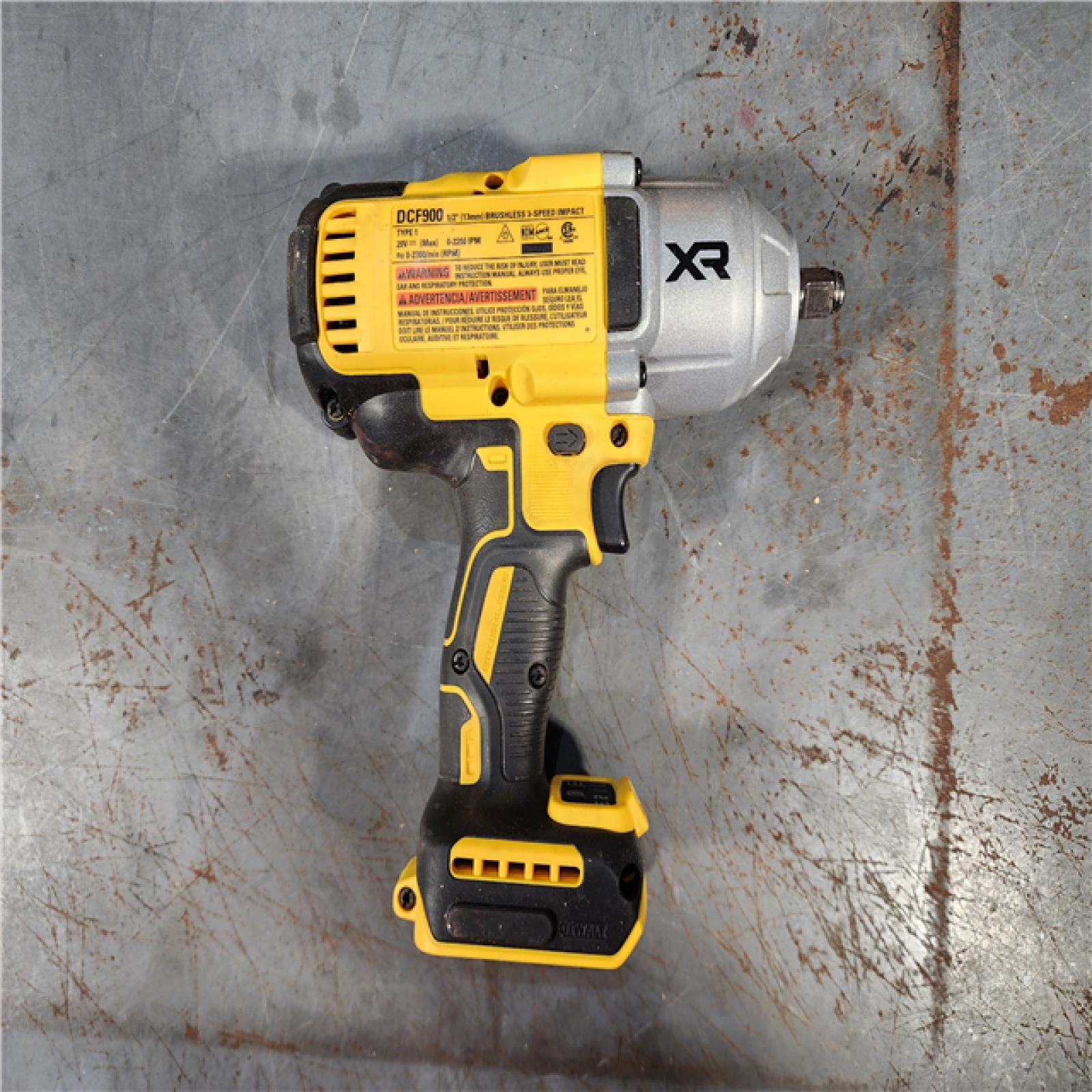 HOUSTON LOCATION - AS-IS DEWALT 20V MAX* XR 1/2  High Torque Impact Wrench with Hog Ring Anvil