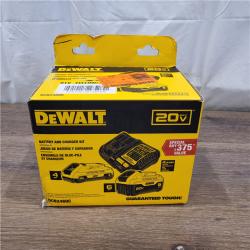 AS-IS DEWALT 20V MAX Lithium-Ion 6.0Ah and 4.0Ah Battery and Charger Starter Kit