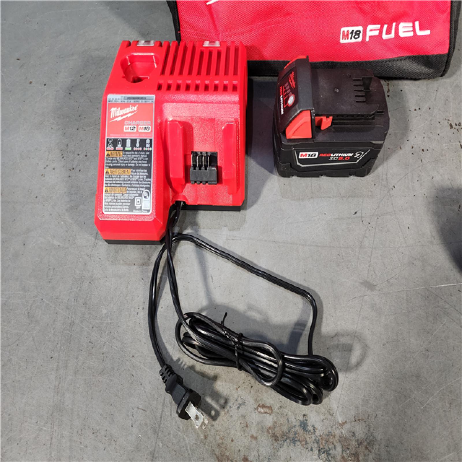 HOUSTON LOCATION - AS-IS Milwaukee M18 1/2 in. Cordless Brushless High Torque Impact Wrench Kit (Battery & Charger)