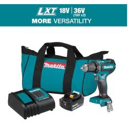 NEW! - Makita 18V LXT Lithium-Ion Brushless Cordless 1/2 in. Driver-Drill Kit, 3.0Ah