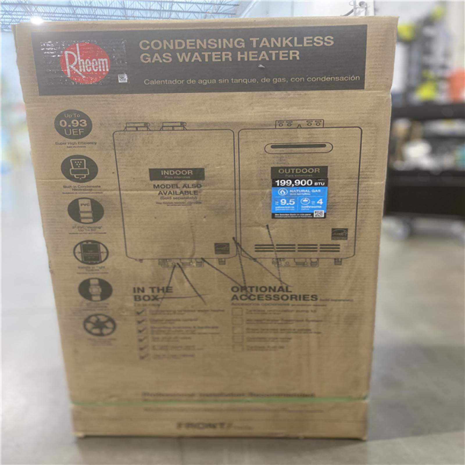 DALLAS LOCATION - Rheem® 199,000 Btu/h RTGH Series Super High Efficiency Condensing Tankless Natural Gas Water Heater for Outdoor