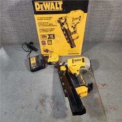 HOUSTON LOCATION - AS-IS DeWalt 20V MAX Collated Cordless Framing Nailer Tool Kit with Rafter Hook