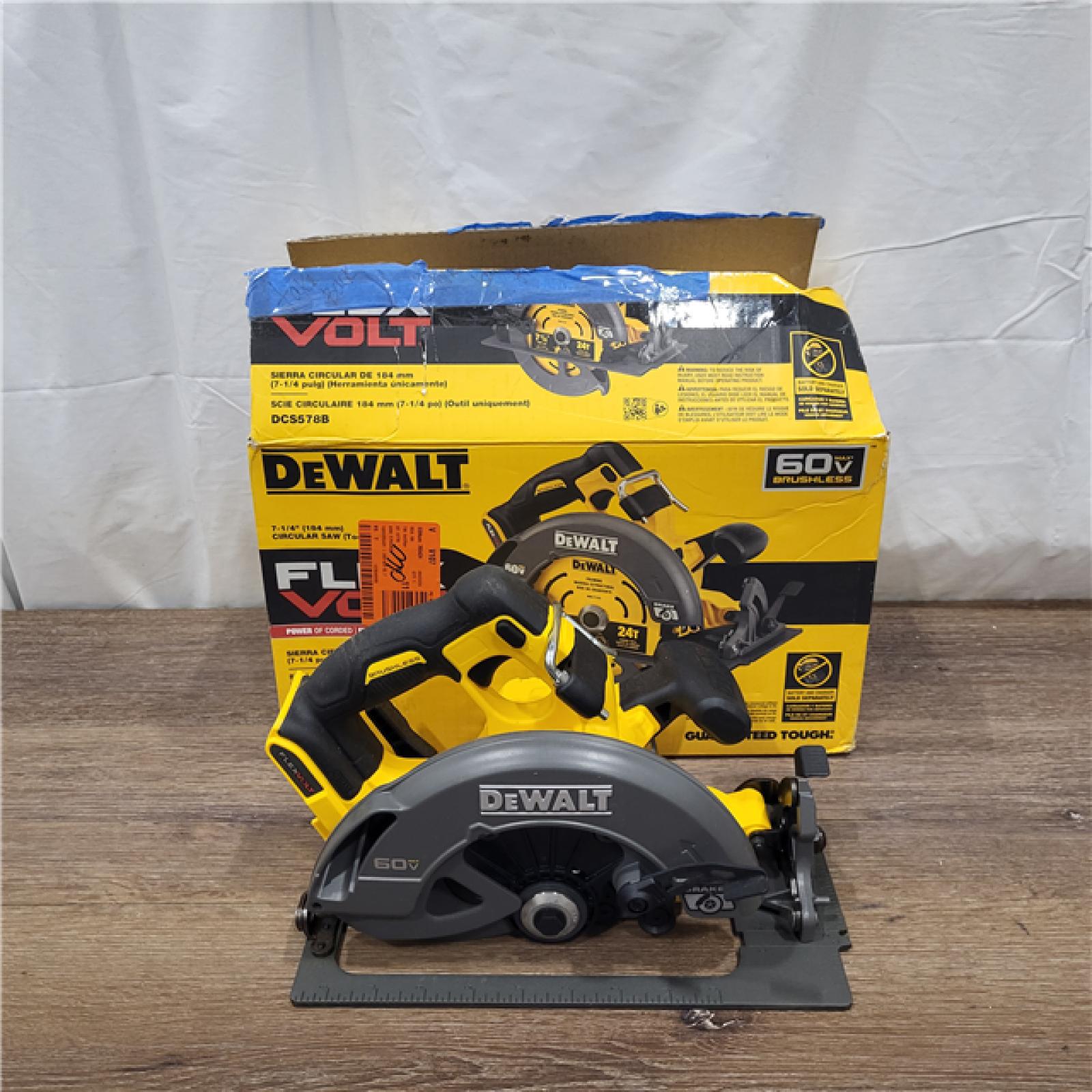 AS-IS DeWALT Flexvolt Max 7-1/4  60V Brushless Circular Saw DCS578B (Bare Tool)