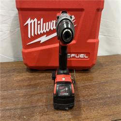 AS-ISMilwaukee 2904-22 Hammer Drill Driver Kit with Batteries  Charger & Tool Case  Red