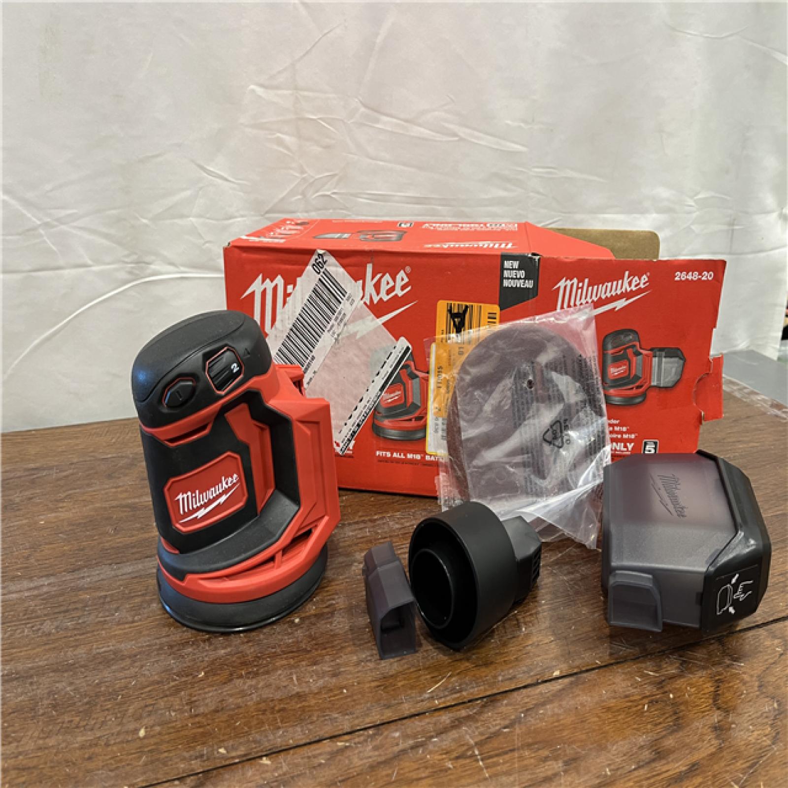 AS-IS Milwaukee 2648-20 - M18 5  7000-12000 Opm Cordless Variable Speed Random Orbital Sander