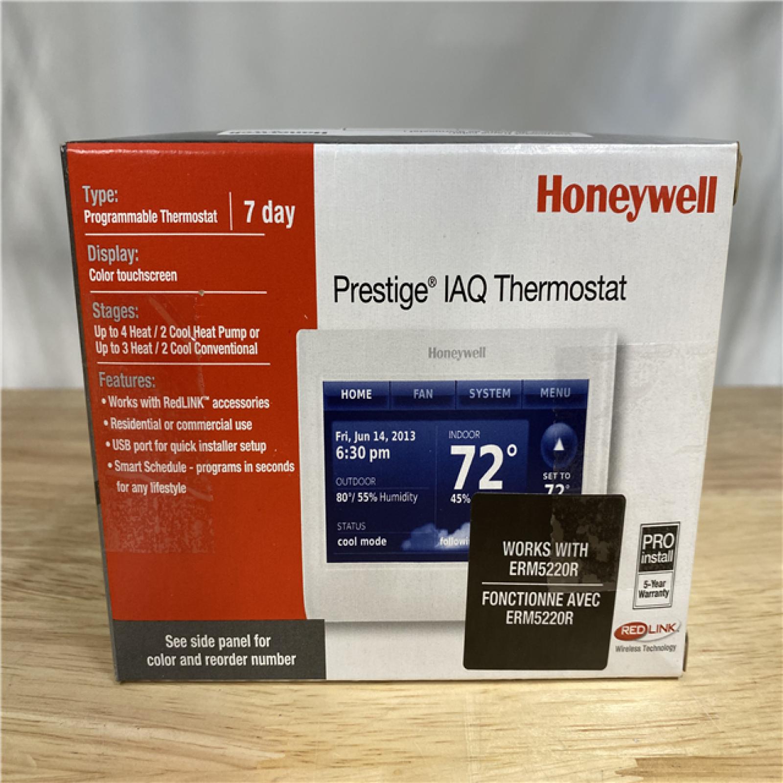 DALLAS LOCATION -NEW Honeywell Prestige 2-Wire IAQ Thermostat with RedLINK Technology