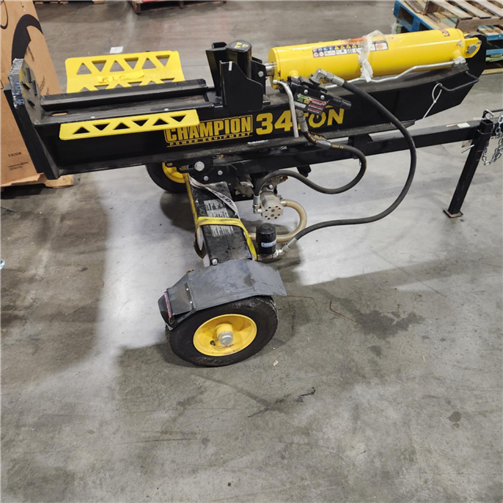 Dallas Location - As-Is  Champion Power Equipment 34 Ton 338 cc Gas Wood Log Splitter